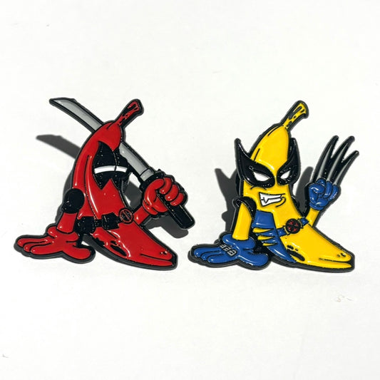 DEADPEEL & PEELVERINE ENAMEL PIN SET