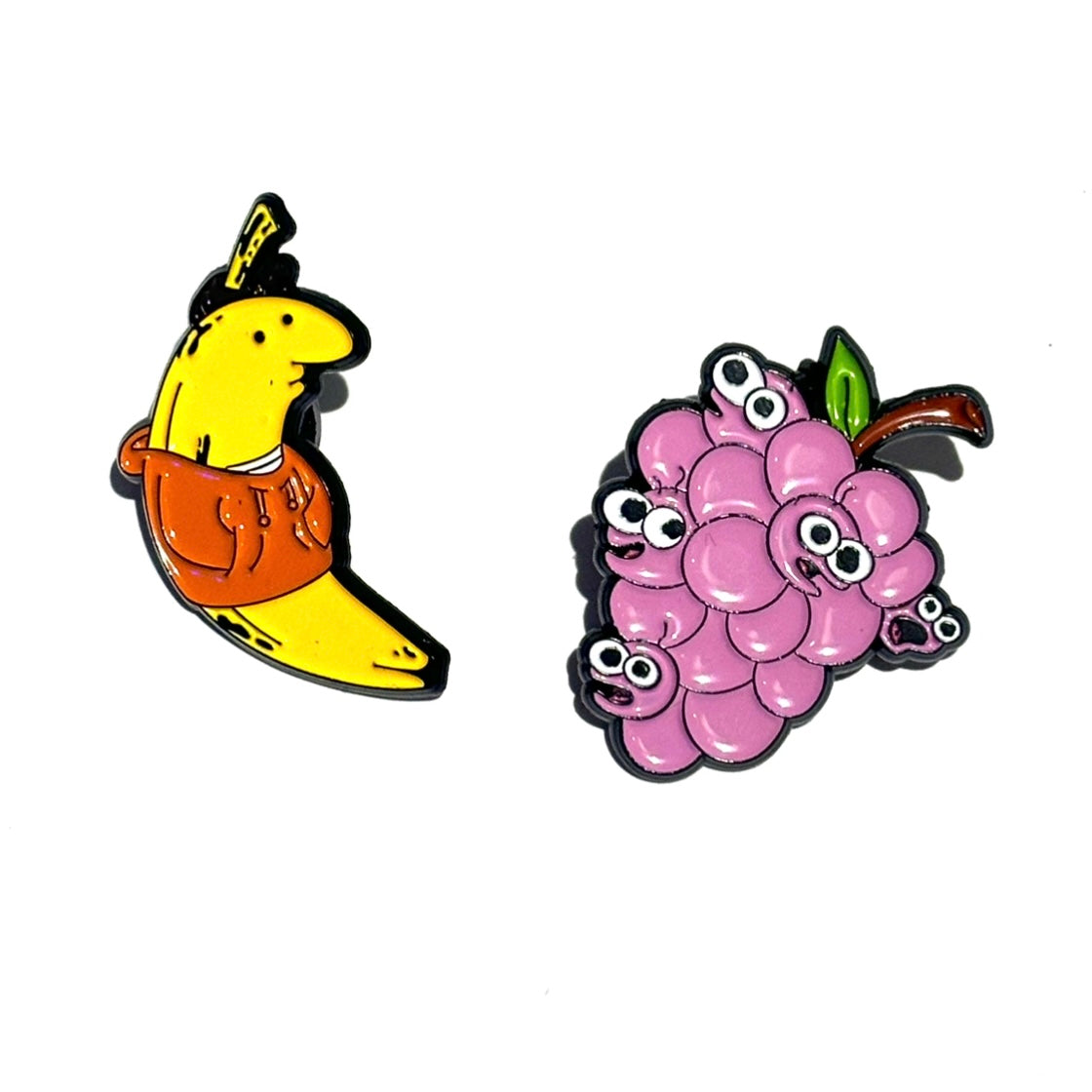 SMILING FRIEND FRUITS ENAMEL PIN SET