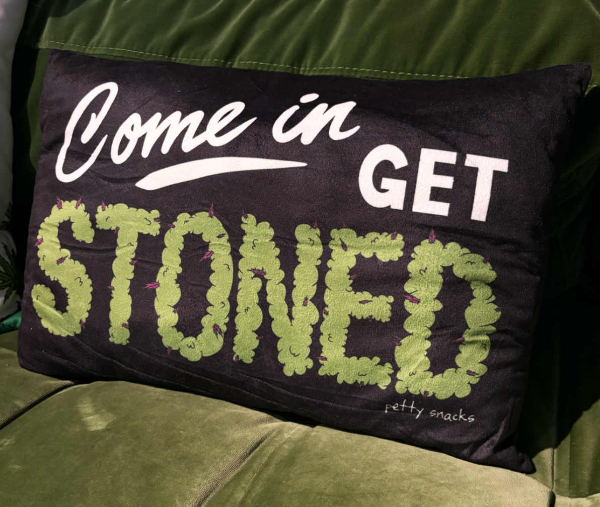 Sorry We're Stoned Pillow