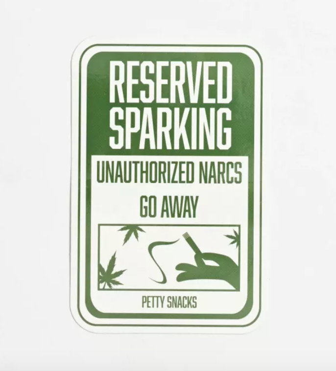 Reserved Sparking Sticker