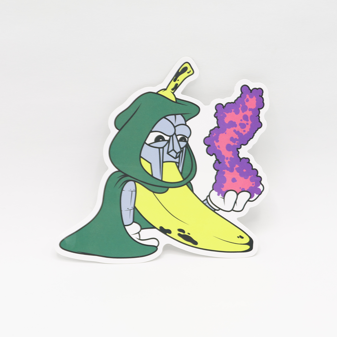 Dr. Doom-Nana Sticker - Petty Snacks