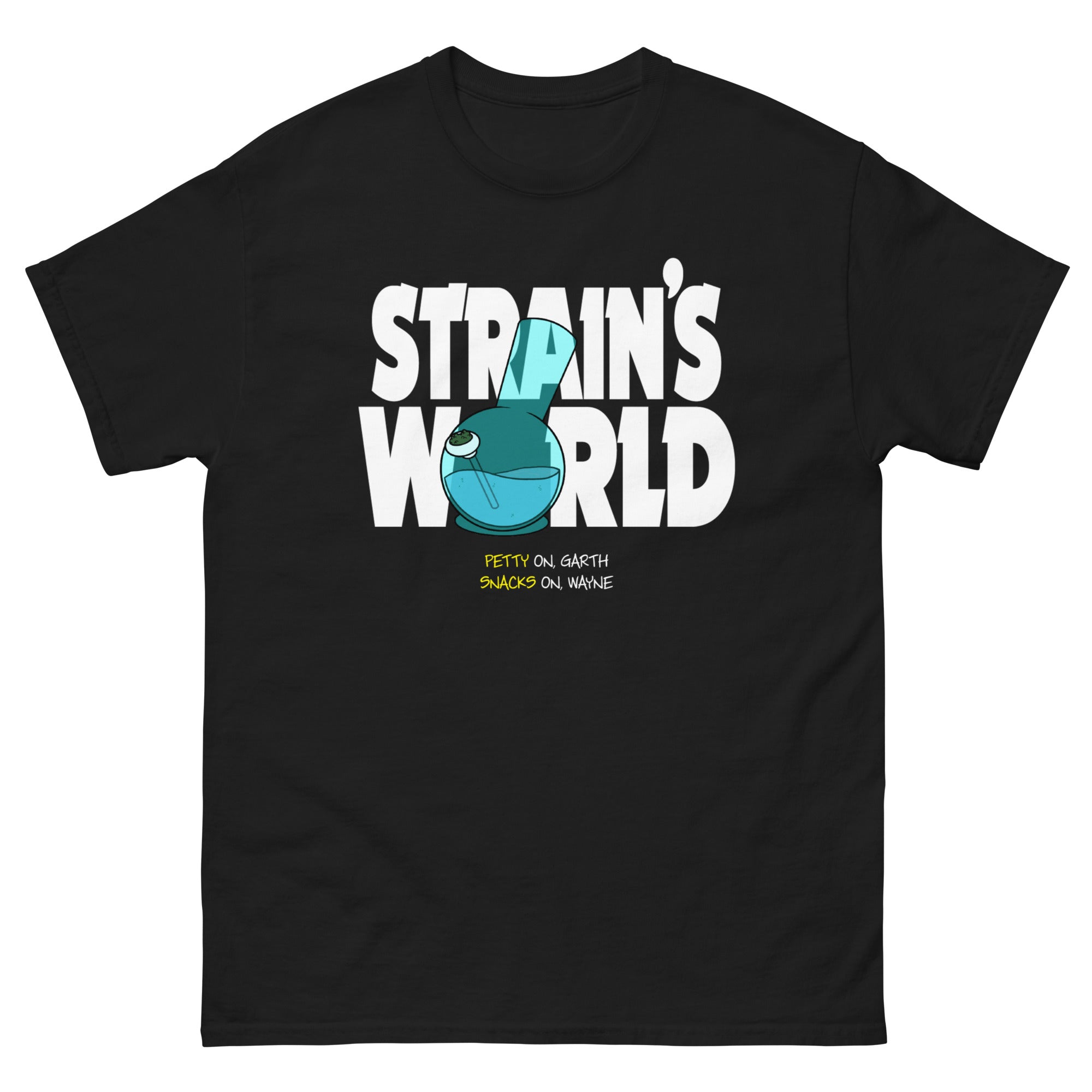 Strain's World Tee – Petty Snacks